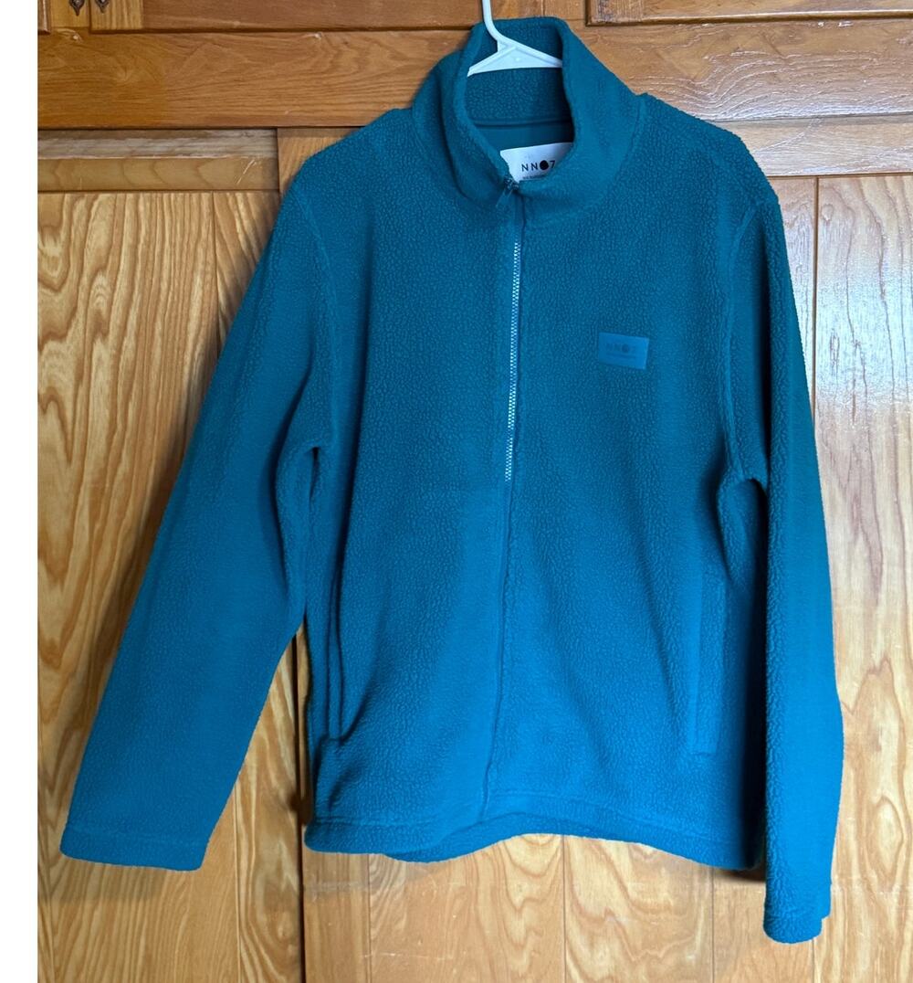 NN07 Nil Full Zip Polartec Fleece Jacket - Teal Green, Large